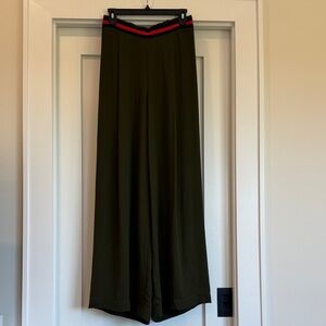 Chris Gramer Wide Leg Olive Green Pants